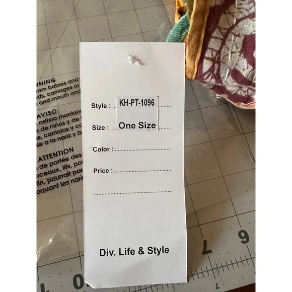 Jessica Taylor Kantha Patchwork 2 Piece Set Multicolor NWT Halter Tank , Shorts - Picture 9 of 9